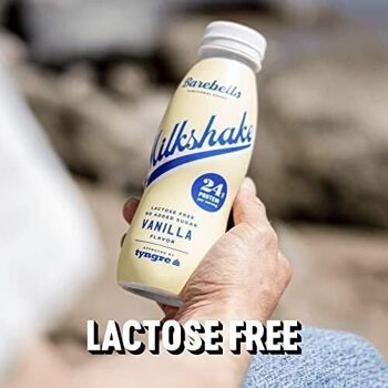 BAREBELLS - Milkshake Protéiné - Saveur Vanille (Vanilla) - Sans lactose - Boîte de 8 bouteilles de 330 ml - Nutri-score A 4