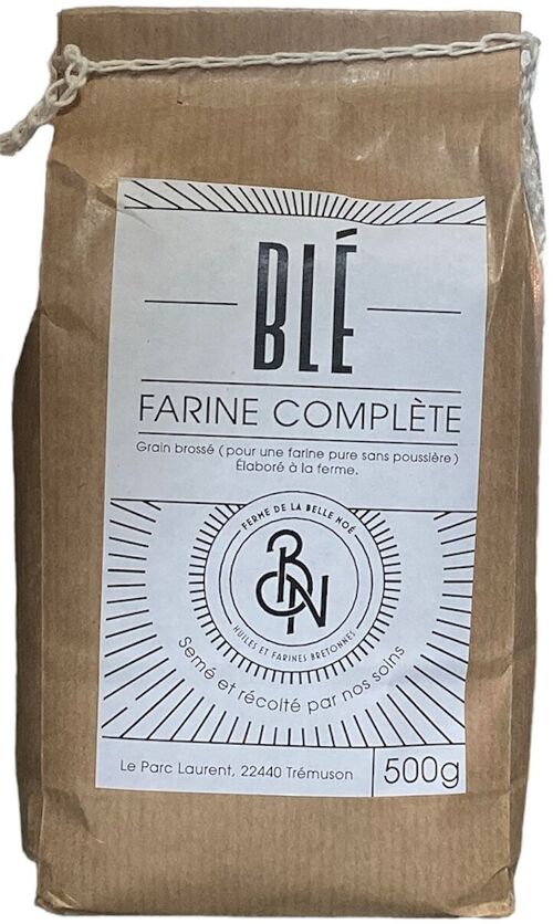 Farine de blé – T130 - Complète 500g