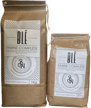 Farine de blé – T130 - Complète 500g 3