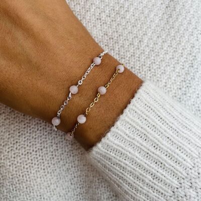 Anthéa Rose Quartz Bracelet