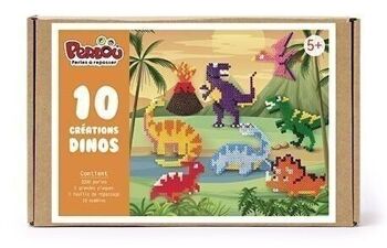 BOITE PERLOU DINOSAURES 3000 PERLES 7