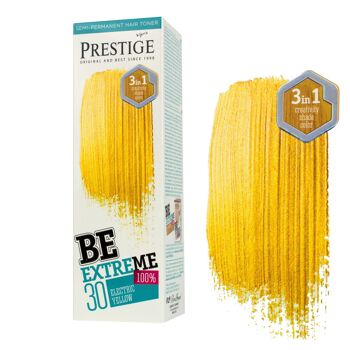 Tonique capillaire semi-permanent jaune électrique Prestige BeExtreme 2