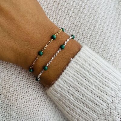 Pulsera Anthéa Malachite