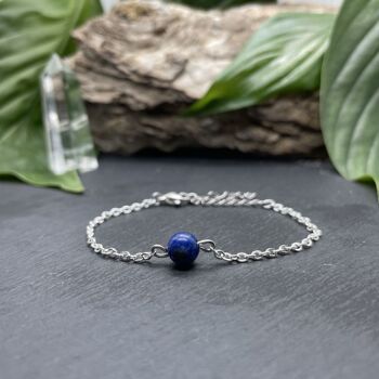 Bracelet Uniperle Lapis-Lazuli 2