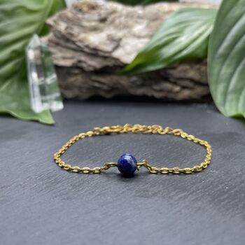 Bracelet Uniperle Lapis-Lazuli 4