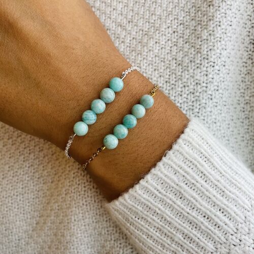 Bracelet Pentaperle Amazonite