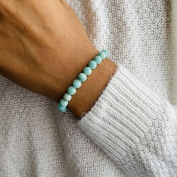 Bracelet Elastic'Perles Amazonite 2