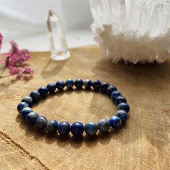 Bracelet Elastic'Perles Lapis-Lazuli 3