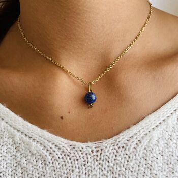 Coller Uniperle Lapis-Lazuli 2