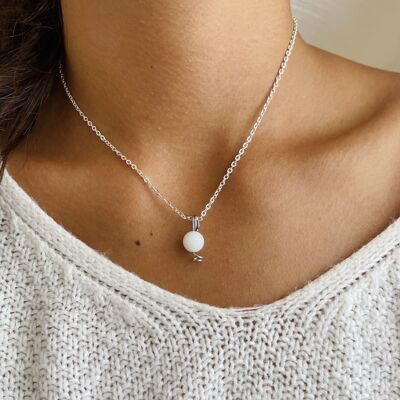 Collier Uniperle Pierre de Lune