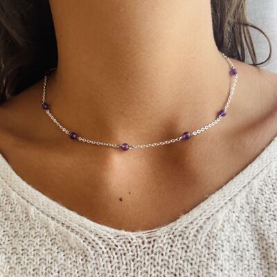 Collar Anthéa Amethyst