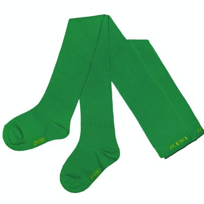 Cotton Tights for Children >>Dark Green<< Plain Color UNI