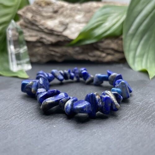 Bracelet Elastic'chips Lapis-lazuli