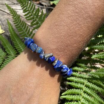Bracelet Elastic'chips Lapis-lazuli 3