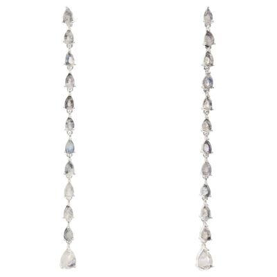 Maura silver gray rainbow earrings