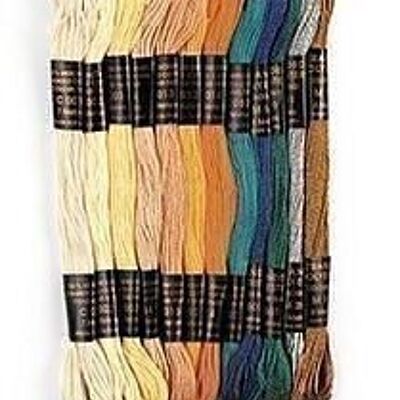 BAG OF 12 SKINS 7M COTTON LOVE METAL THREADS BRAZILIAN BRACELETS