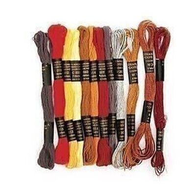 SACCHETTO DA 12 PELLI BRACCIALI BRASILIANO IN METALLO COTONE 7M PASSION