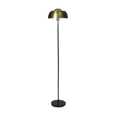 FLOOR LAMP IN BLACK AND GOLD METAL WITH MARBLE LEGS HT160CM NOMAA