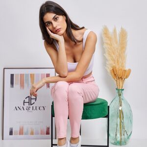 Pantalon Slim "Anna" - BLUSH