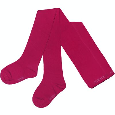 Collants en coton pour enfants >>Rose Foncé<< Uni coton doux