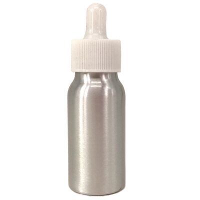 Nutley's Flacons compte-gouttes en aluminium de 30 ml avec bouchons blancs - 400