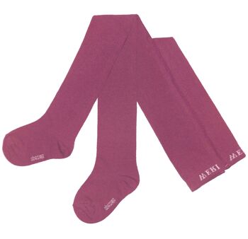 Collants en Coton pour Enfants >>Anémone<< Couleur unie UNI 1