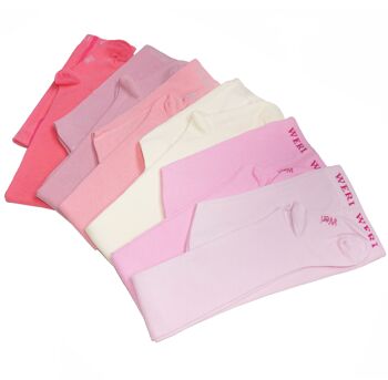 Collants en Coton pour Enfants >>Anémone<< Couleur unie UNI 2