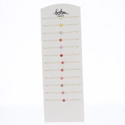 Kit di 24 bracciali Sohan - mix di oro rosa / KIT-BRASOHAN02-480-D-ROUGE