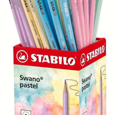 Crayons graphite - Godet x 72 STABILO swano pastel bout gomme HB