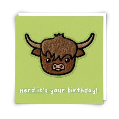 Hamish Cow Greetings Card