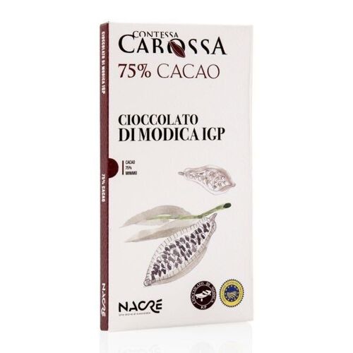 Cioccolato di Modica IGP 75% Cacao – 75 g
