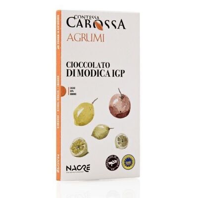 Zitrusfrüchte g.g.A. Modica-Schokolade – 75 g