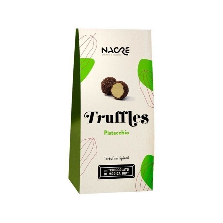 TRUFFLES Pistachio with “Modica PGI Chocolate” – 120 g