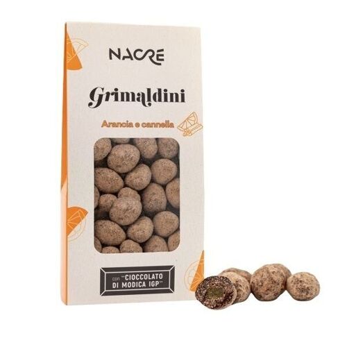 GRIMALDINI ARANCIA E CANNELLA con “Cioccolato di Modica IGP” 70% – 100 g