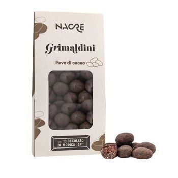 FÈVES DE CACAO GRIMALDINI avec "Chocolat Modica IGP" 70% - 100 g 2