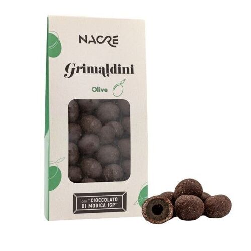 GRIMALDINI OLIVE con “Cioccolato di Modica IGP” 70% – 100 g