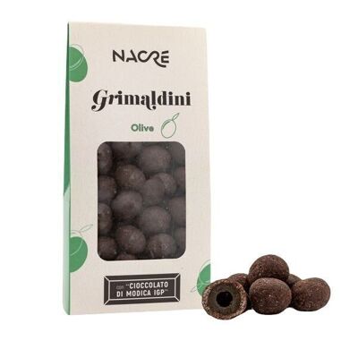 GRIMALDINI-OLIVEN mit „Modica g.g.A.-Schokolade“ 70 % – 100 g
