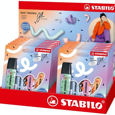 Textmarker – Kartonetui x 4 STABILO BOSS ORIGINAL von Ju Schnee