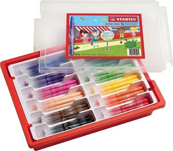 Feutres de coloriage - Schoolpack x 96 STABILO power max - 12 coloris assortis 2