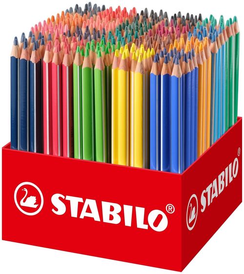 Crayons de couleur - Maxi schoolpack carton x 300 STABILO Trio
