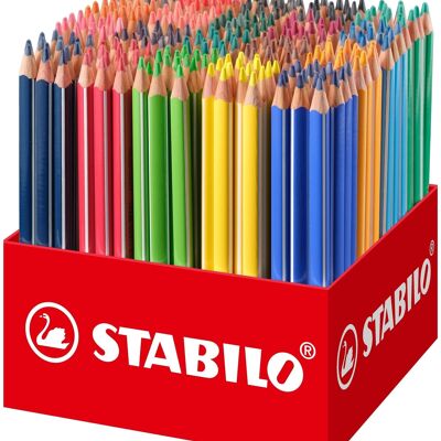 Lápices de colores - Maxi mochila escolar cartón x 300 STABILO Trio