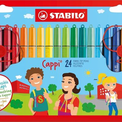 Coloring pens - Cardboard case x 24 STABILO Cappi