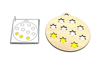 Boule de Noël avec étoiles - Forfait 3 : attributs (boules de Noël) 3