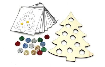 Sapin de Noël scintillant - Forfait 1 : plateau de jeu + attributs + cartes tâches 1