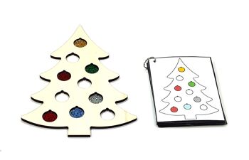 Sapin de Noël scintillant - Forfait 1 : plateau de jeu + attributs + cartes tâches 4