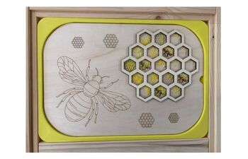 Abeille et nid d'abeille (3D) 1