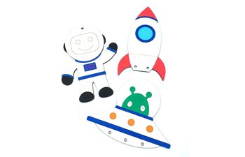 Space Links - Pack 2 : 3 plateaux de jeu (colorés) 1