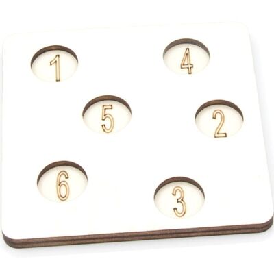 Double the number (1-6) - Package 1: game board