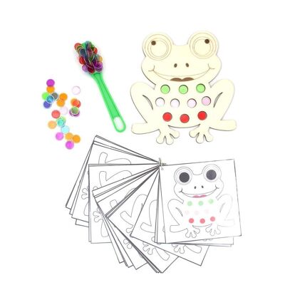 Frosch - Paket 1: Spielplan + Attribute + Aufgabenkarten