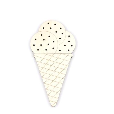 Helado para decorar - Paquete 2: Tablero de juego (Natural)